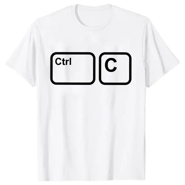 T-shirt de famille CTRL + C CTRL + V