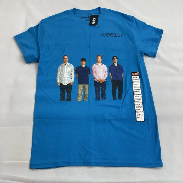 Weezer-T-Shirt Graphique Rétro pour Adulte, Groupe de Rock, Taille Petite