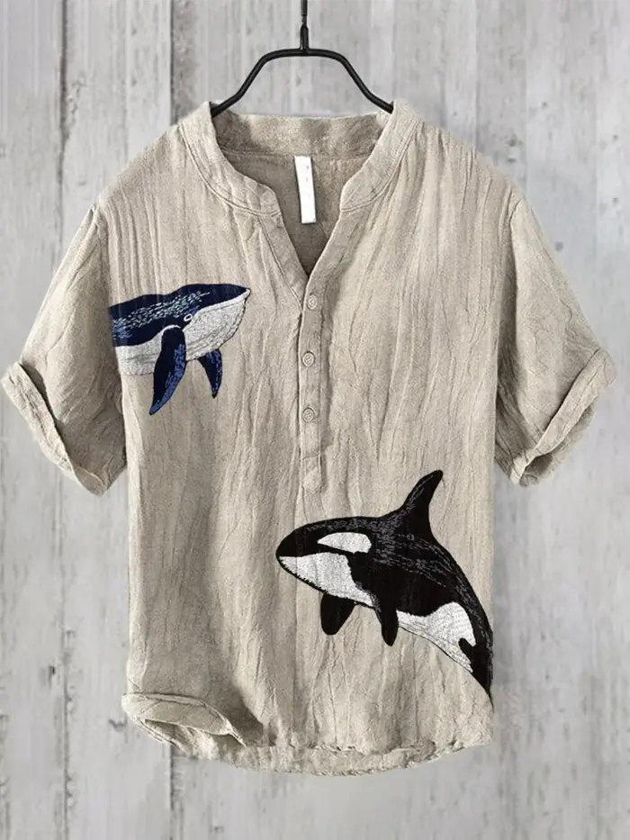 Chemise en lin pour hommes
