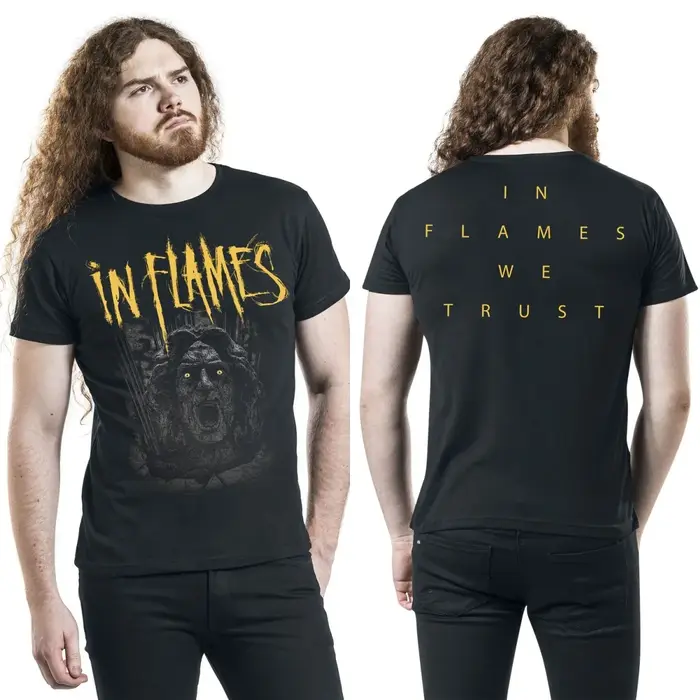 T-shirt en coton graphique Hot in Flames unisexe