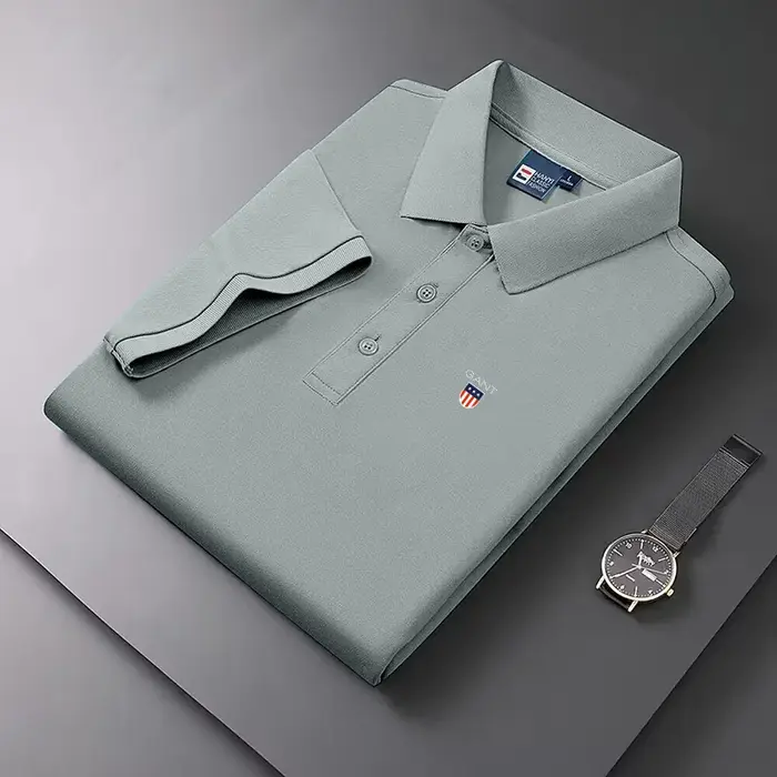 Nouvelle Collection Été 2026 – Polo Homme Anti-boulochage en Maille à Manches Courtes – Style Décontracté et Professionnel Amincissant