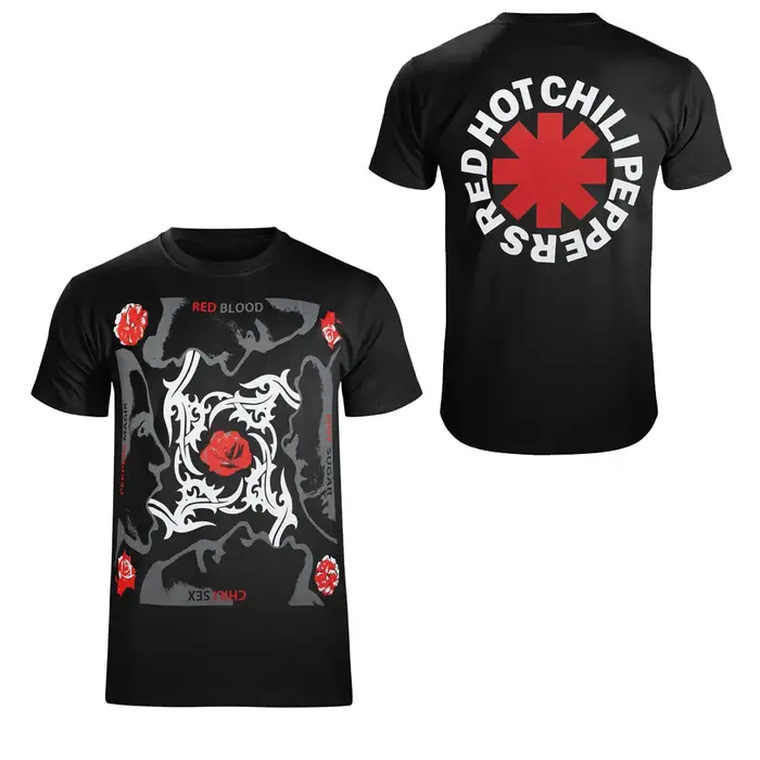 T-shirt en coton américain à manches courtes Red Hot Chili Peppers 2026 - Confortable