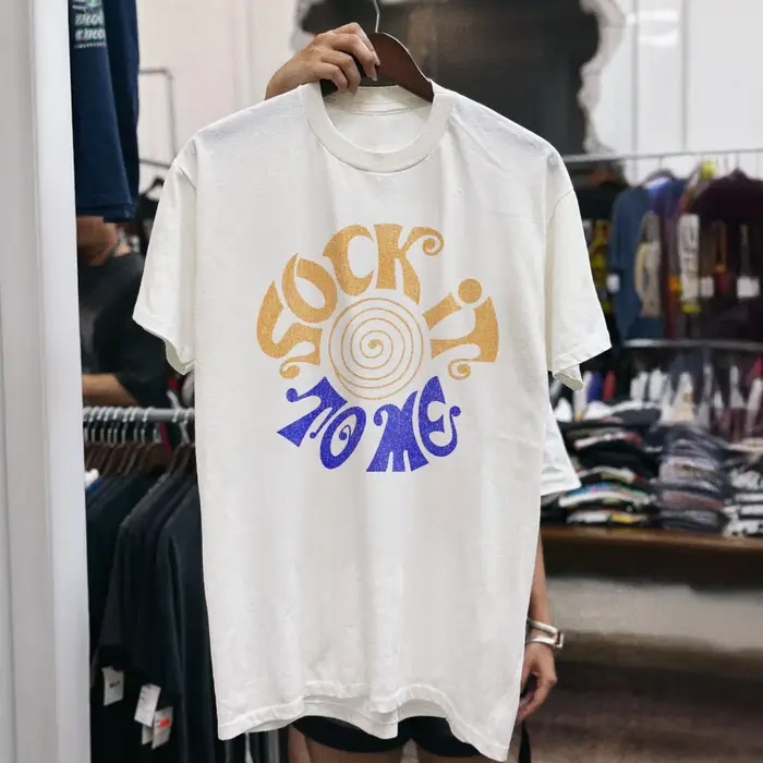 Vintage 'Sock It To Me' T-shirt graphique années 90 Fight Club Style t-shirts pour hommes haut décon
