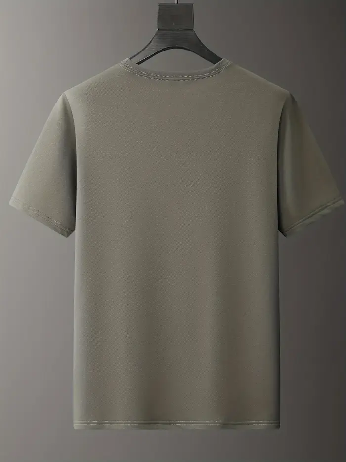 T-shirt à manches courtes à col rond pour hommes