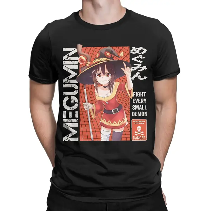 Megumin KonoSuba T-shirt pour hommes en coton