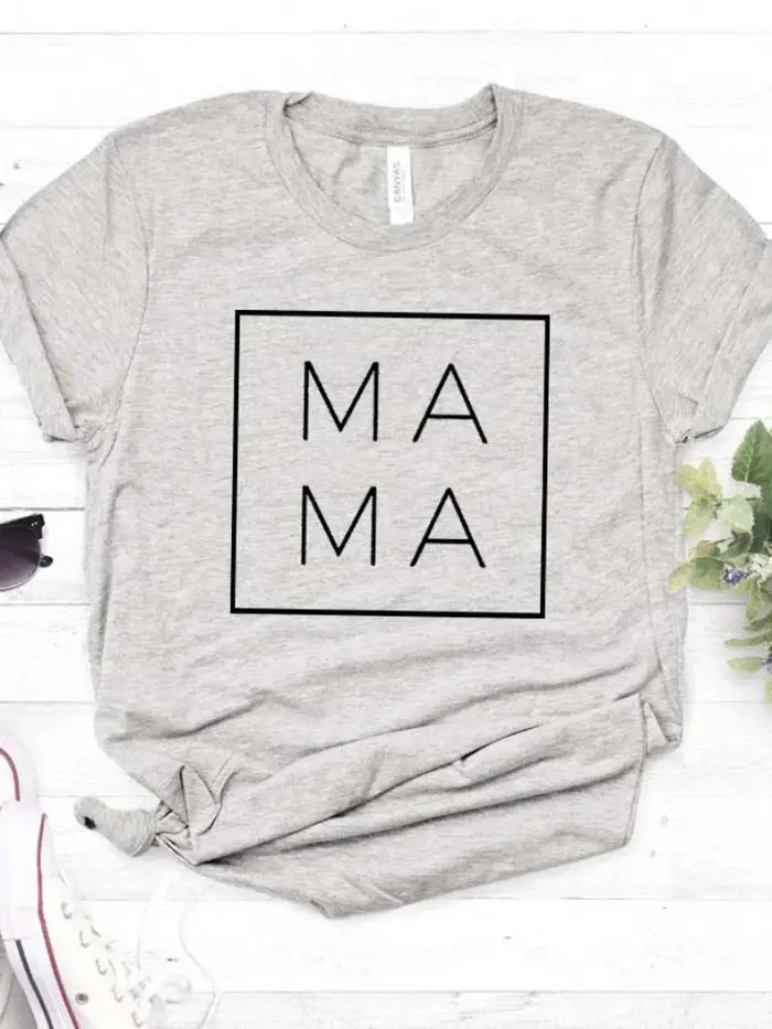 T-shirt manches courtes col rond femme, ample, mode été