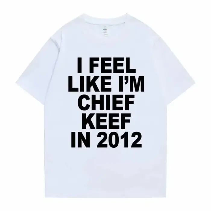 Femmes hommes j'aime je suis chef Keef en 2012 impression graphique t-shirt été hommes femmes mode t