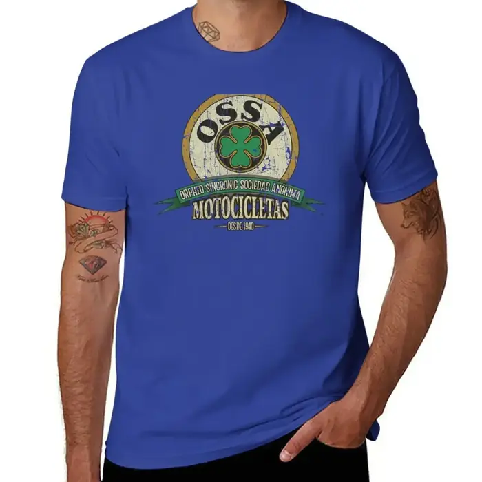OSSA Motocicletas 1940 T-Shirt vêtements esthétiques hauts d'été fan de sport t-shirts