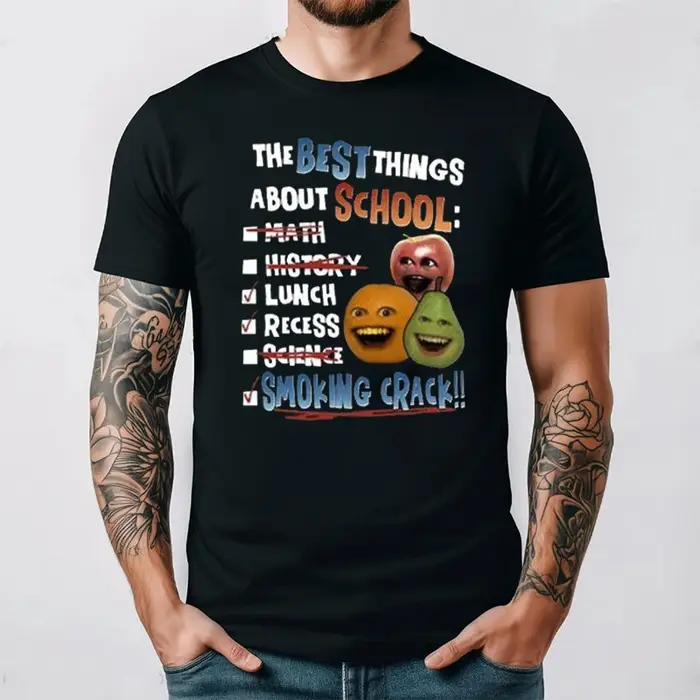 T-shirt ennuyeux les meilleures choses à l'école