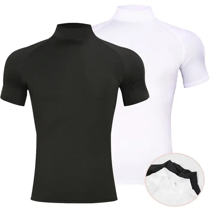 T-shirt moulant de sport de musculation pour hommes