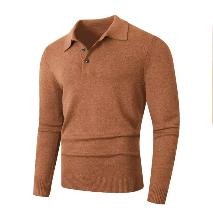 Pull Polo à manches longues pour hommes