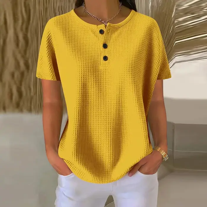 Mode femmes à manches courtes T-shirt femmes été nouveau T-shirt ample hauts femme décontracté tout 