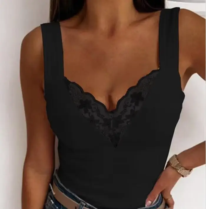 Débardeurs en dentelle sexy pour femmes