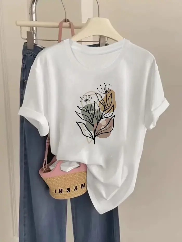 T-shirt pour femmes avec motif 'Hot Girls Drink Matcha' et nœud rose mignon