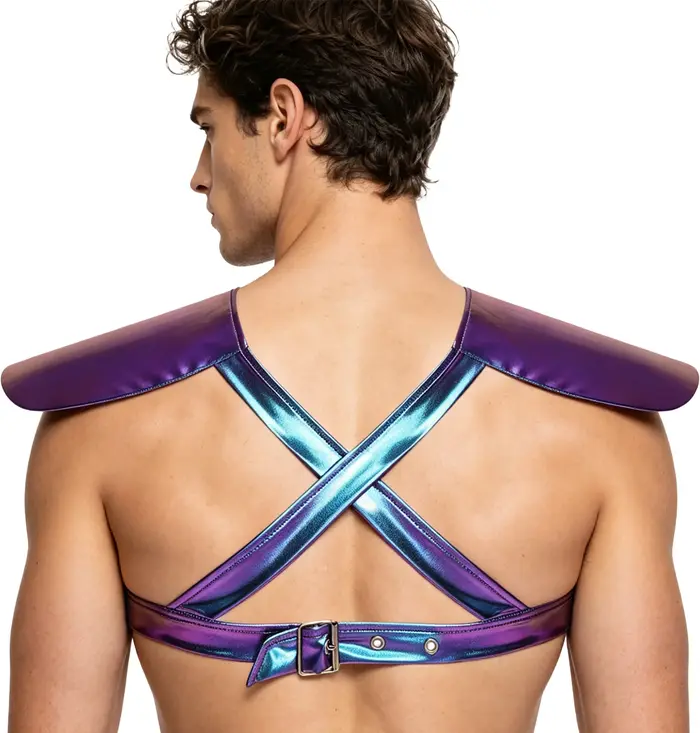 Hauts Métalliques Brillants Gothiques pour Hommes