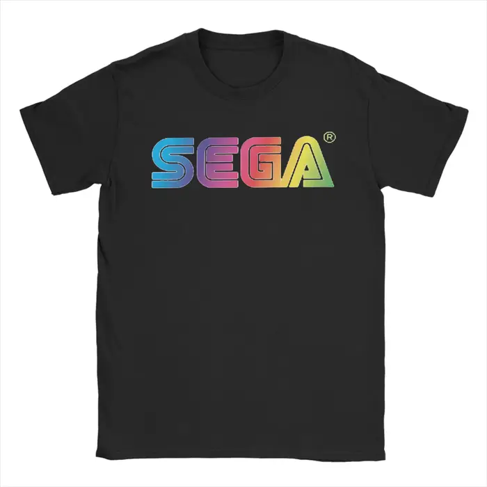 2025 T-Shirts de loisirs hommes ONeck 100% coton T-Shirts SEGAS jeu Logo T-Shirts à manches courtes 