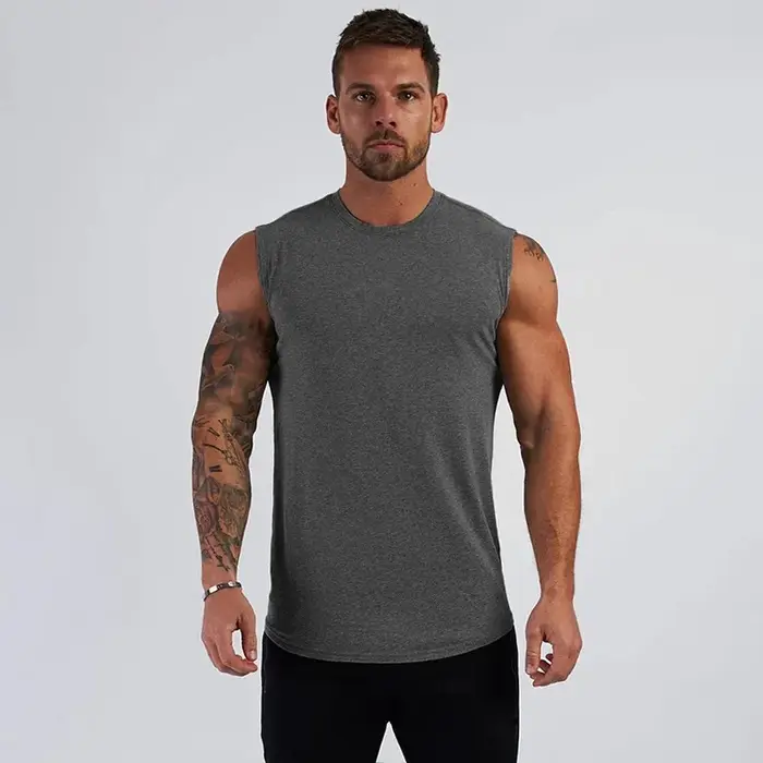 Débardeur d'été pour hommes, chemise sans manches d'entraînement, vêtements de musculation, Fitness,