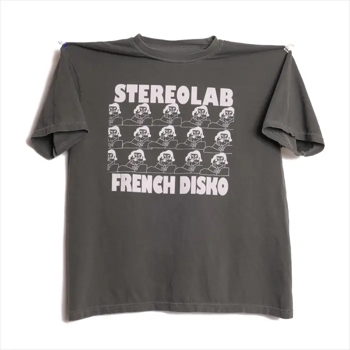 T-shirt Stereolab French Disco, Peng Cliff Super 45 French Paris, T-shirt classique de la tournée de la groupe de musique électronique française Pop