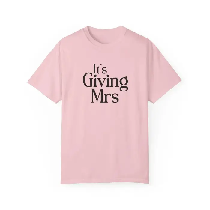 Its Giving Mrs TShirt T-shirt pour future mariée