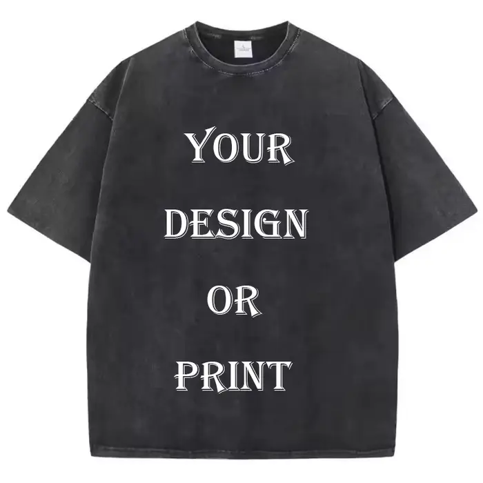 T-shirt unisexe en coton lavé