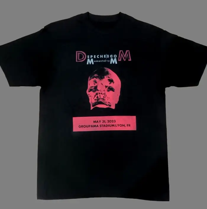 T-shirt graphique Art Black Electronic Combination Depeche Mode Band 100% coton pour hommes et femmes