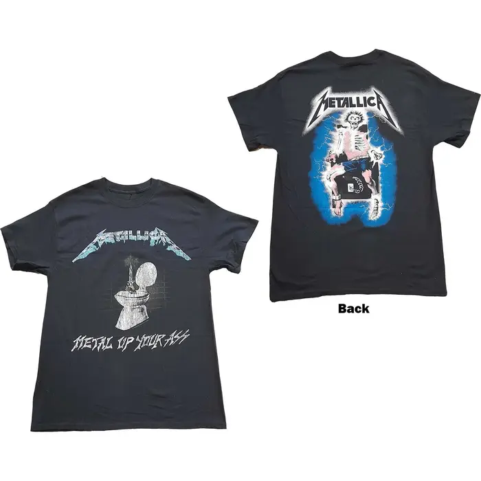 T-shirt en coton avec image de groupe Metallica