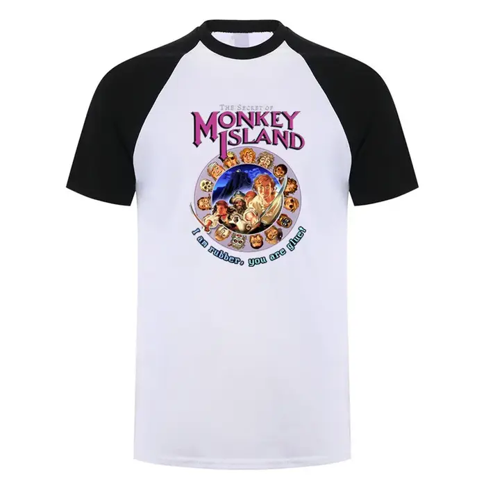 Secret de l'île des singes t-shirt été hommes coton à manches courtes T-shirts drôle
