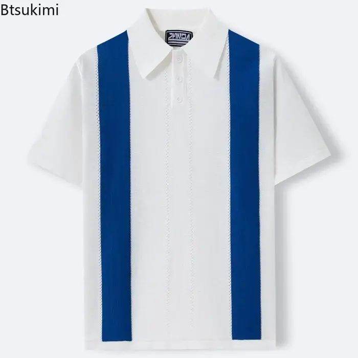 Polo Vintage rayé pour hommes