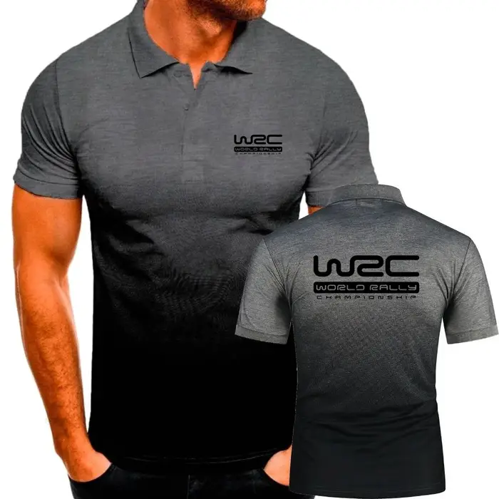 Hommes polos dégradé couleur Polo championnat du monde des rallye WRC t-shirts militaire tactique Sport jeunesse à
