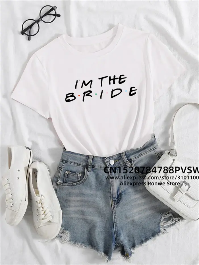T-shirt "I'm The Bride Team" pour femme