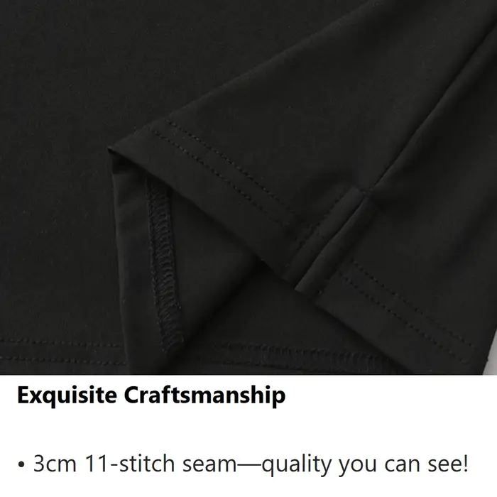 Polo de golf pour hommes pour le printemps et l'automne - Haut à manches longues extensible et à séchage rapide