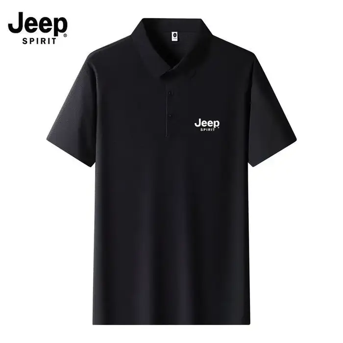 Polo à manches courtes pour homme JEEP de haute qualité, nouveau modèle été 2026, col sportif, décon