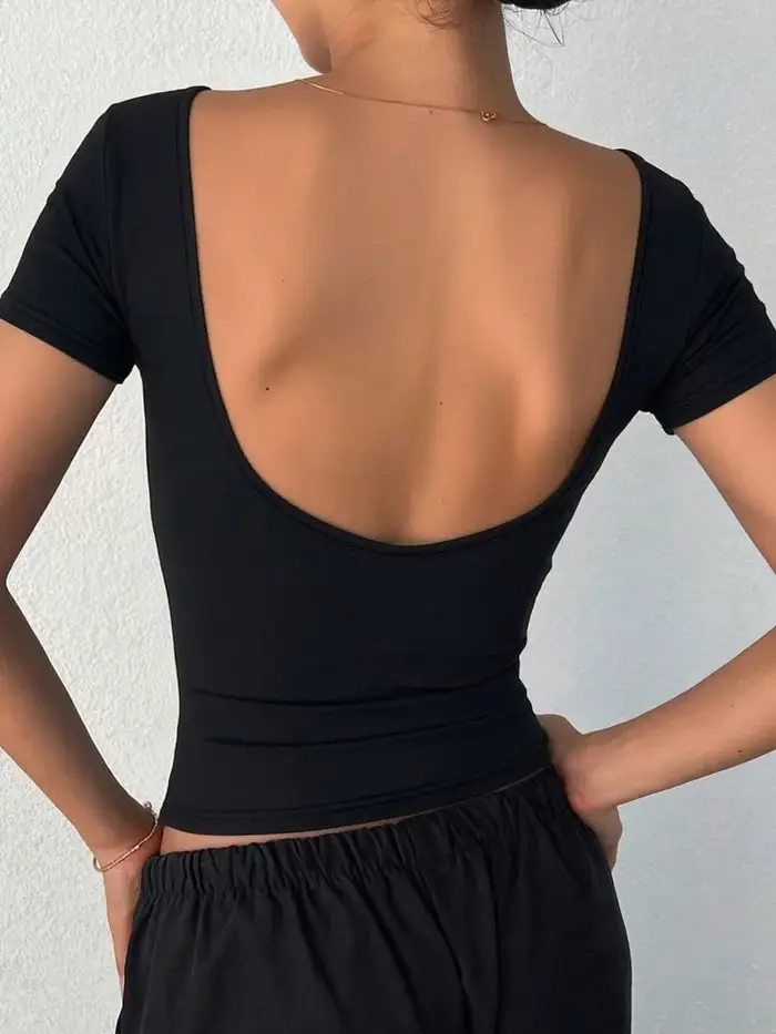 T-shirt dos nu pour femmes