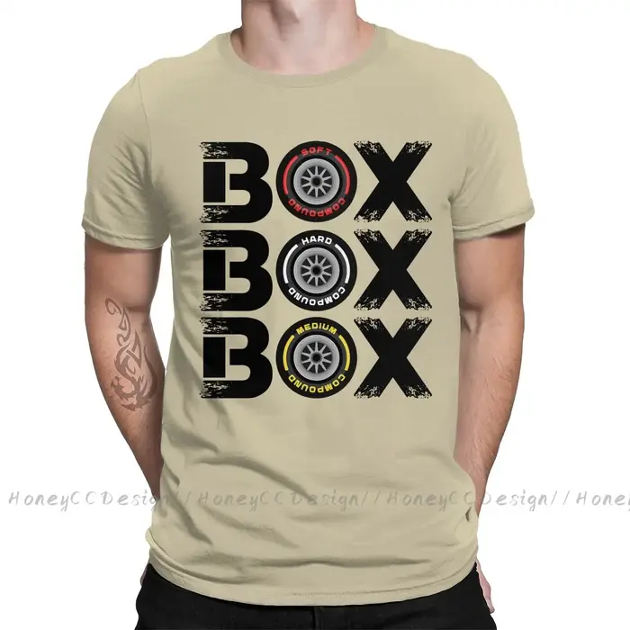 Boîte de T-Shirt noir pour hommes, haute qualité, formule 1 f1, composé de pneus V2, en coton pur, T