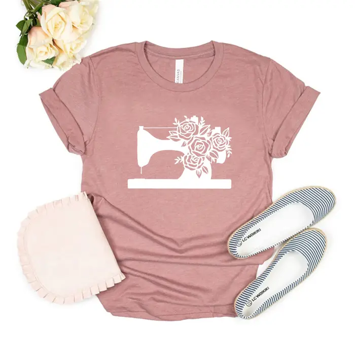 T-shirt fantaisie de couturière pour femme