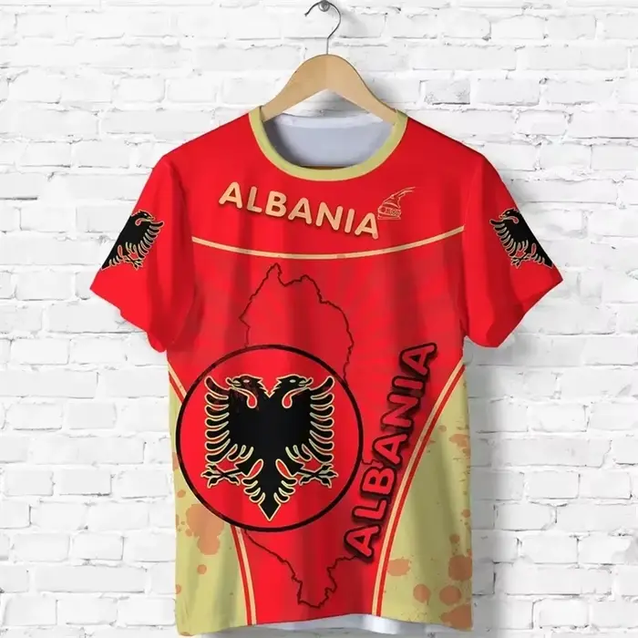 Albania feel-T-shirt imprimé en 3D pour homme