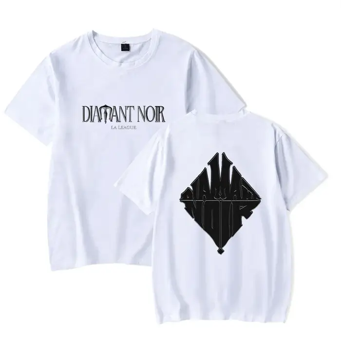Werenoi Diamant Noir T-shirt Unique à manches courtes hauts