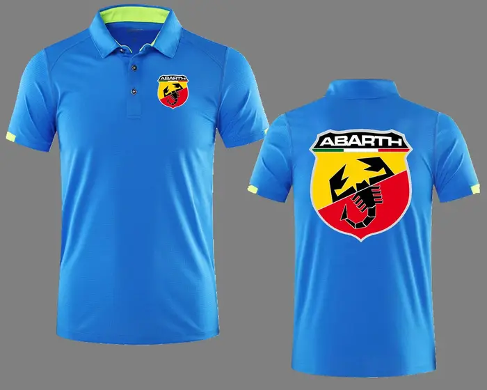 Polo Abarth Scorpion à séchage rapide pour homme, maillot de golf, respirant, pour le sport et les groupes d'entreprise 00BB