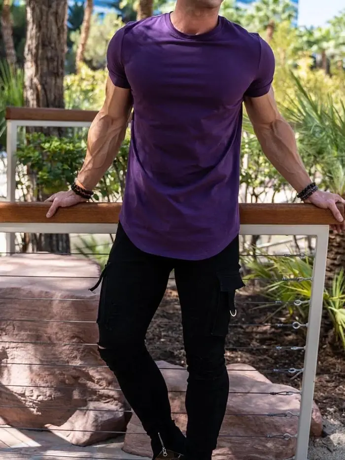 T-shirt à manches courtes en coton pour hommes