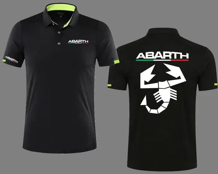 Polo de golf à manches courtes à séchage rapide Abarth Scorpion