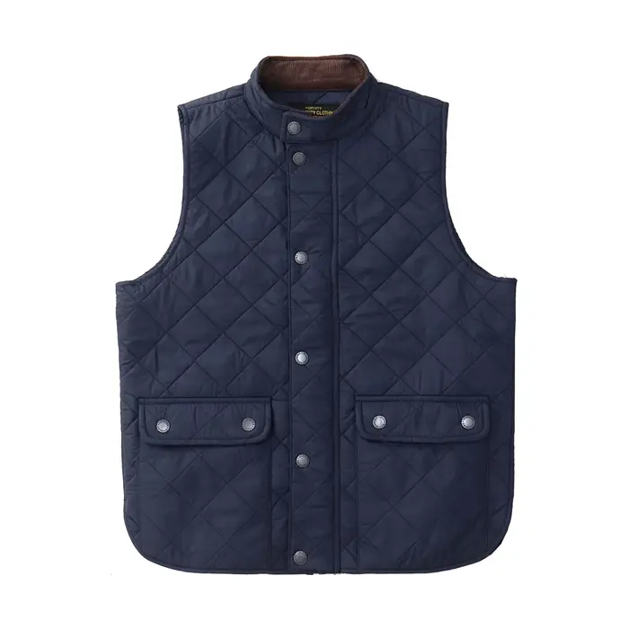 2026 hiver nouveau américain rétro à manches longues Dom matelassé gilet hommes Style Polo 100% Polyester épais décontracté multi-poches veste