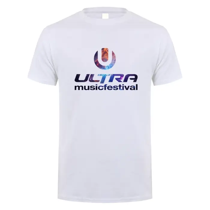 Ultra Festival de musique t-shirt hommes à manches courtes coton T-shirts été hommes dessus frais St