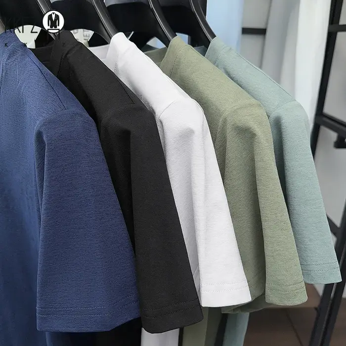 T-shirt Henley uni résistant à la transpiration pour homme