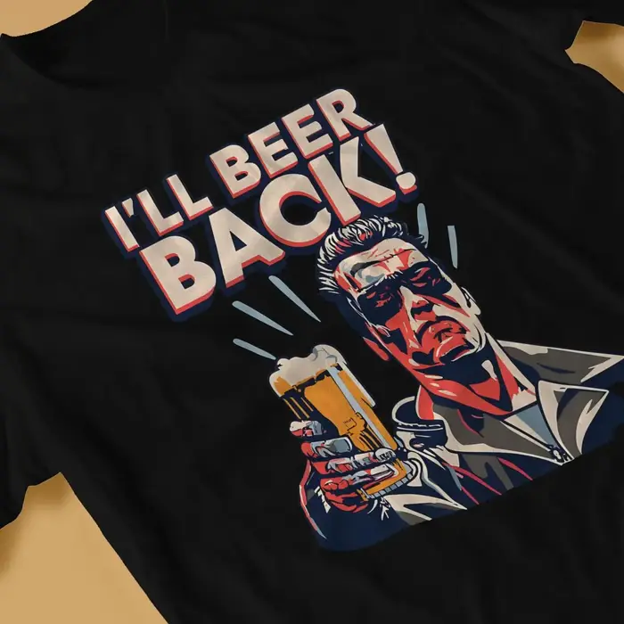 T-Shirt I'll Beer Back en pur coton pour homme