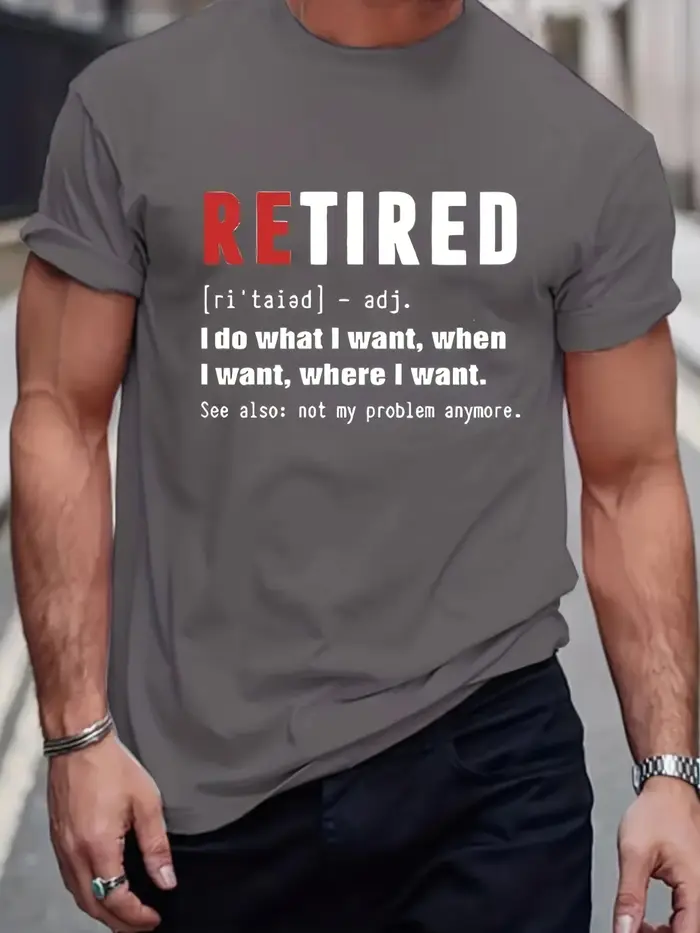 T-shirt à manches courtes à col rond pour hommes