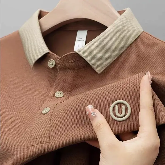 Nouveau Polo Homme Été 2025 de Haute Qualité à Manches Courtes