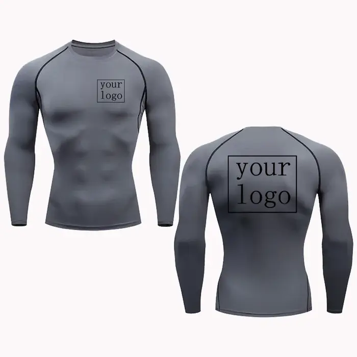 T-shirt de compression personnalisé pour hommes et femmes