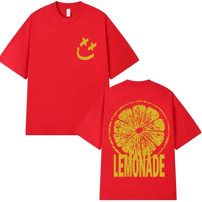 Louis Tomlinson limonade Tour 2025 impression T-shirt hommes femmes Harajuku mode Vintage T-shirts d
