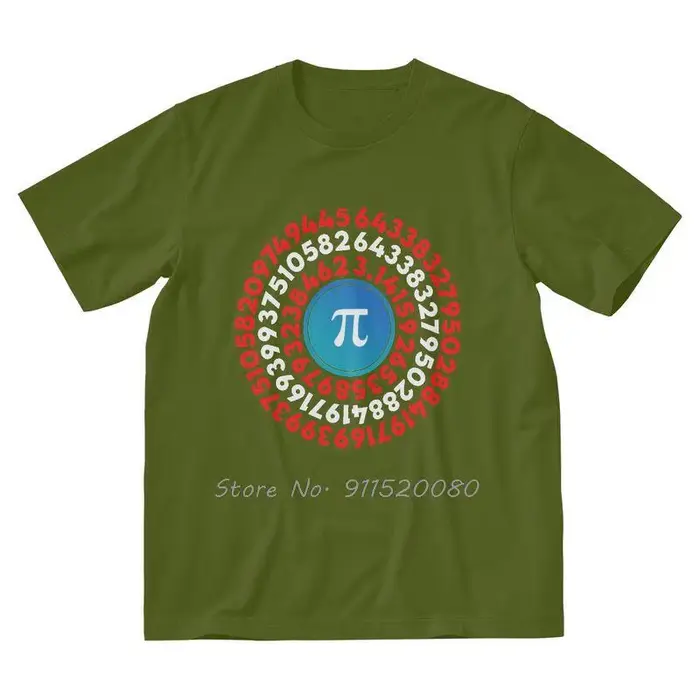 T-shirt en coton Pi Day pour hommes