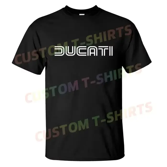 T-shirt décontracté 2026, nouvelle édition limitée, classique rétro, logo Ducatis Corse, t-shirt gra
